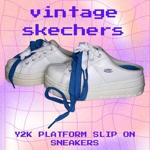 Y2K Skechers Slip On Platform Sneakers